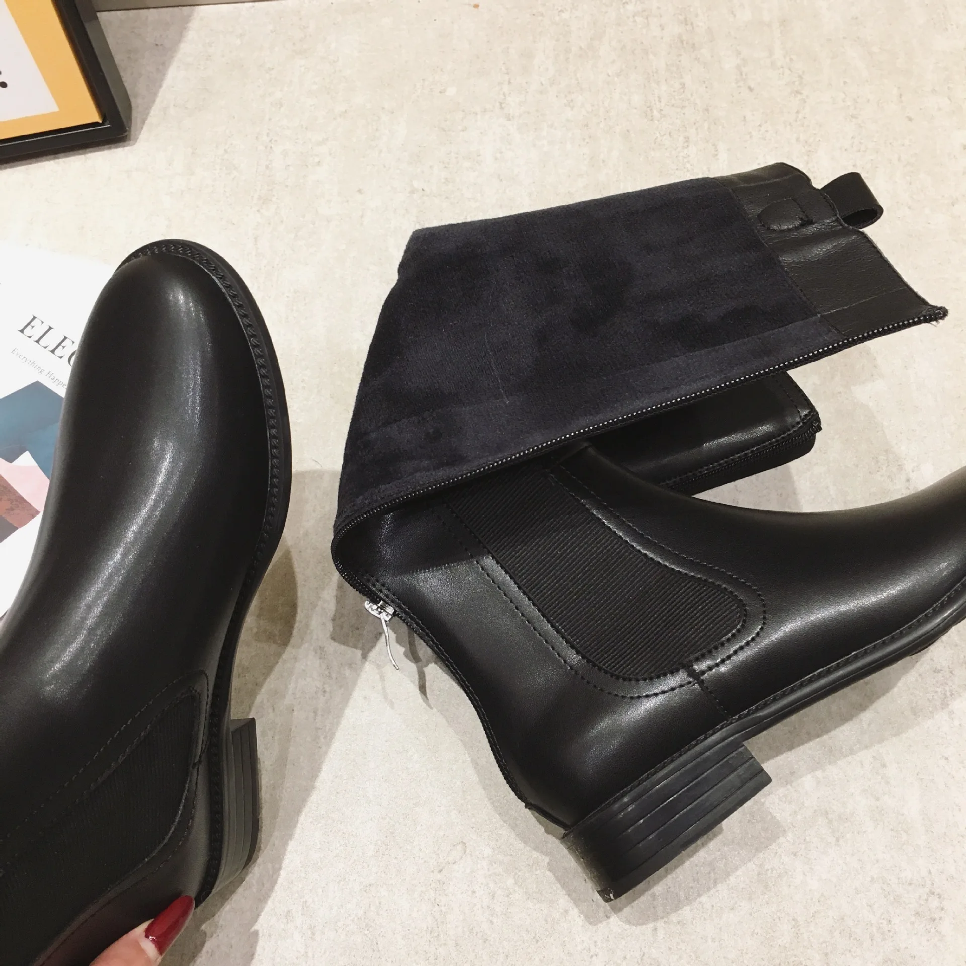 

Meriahzheng Womens Winter Boots Knee High Sexy Boots Autumn And Winter Boots Thigh Boot Plus Velvet Boots Boots TWS-8091