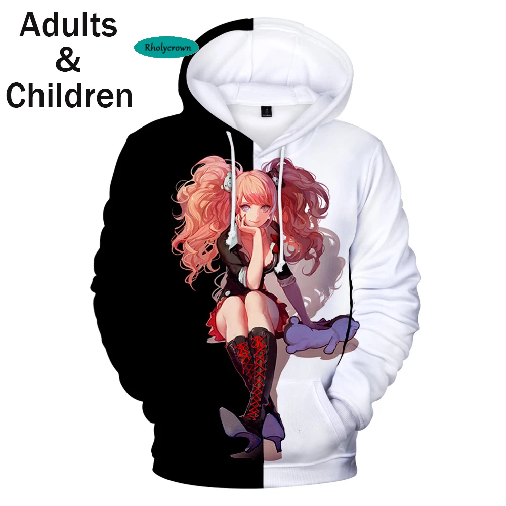 Autumn 3D monokuma Hoodies Men Women Sweatshirts Fashion children's Anime Hoodie Suitable Boys Girls Casual pullovers