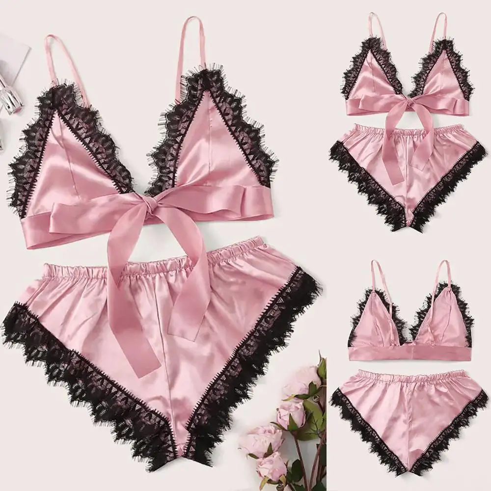 Сексуальный Комплект бюстгальтеров Женские Красные кружевные бюстгальтеры