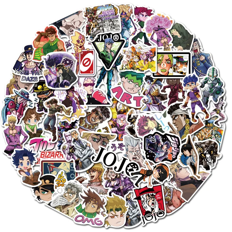 Стикер японское аниме Невероятные приключения Джоджо ПВХ водонепроницаемая