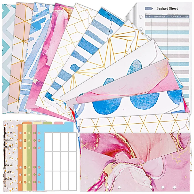 

Cash Envelopes for Budgeting Finances Organizer,Refillable Cover, Budget Envelopes,Expense Tracker Budget Sheet,Saving