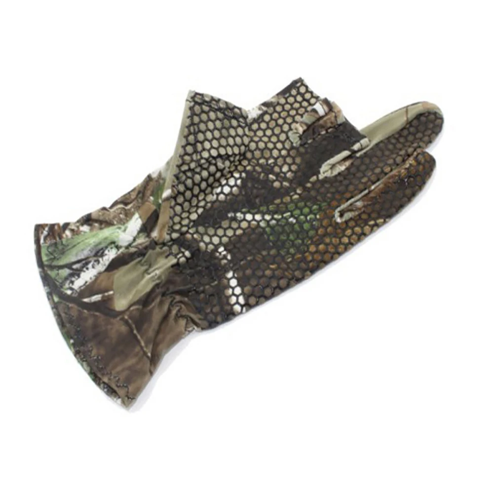 Спортивные перчатки наружные противоскользящие нейлоновые 3 низкие пальцы