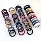 10 шт.компл. базовые простые резинки для волос, завязки, резинка для женщин и девушек, высокоэластичные резинки для конского хвоста, модные аксессуары для волос