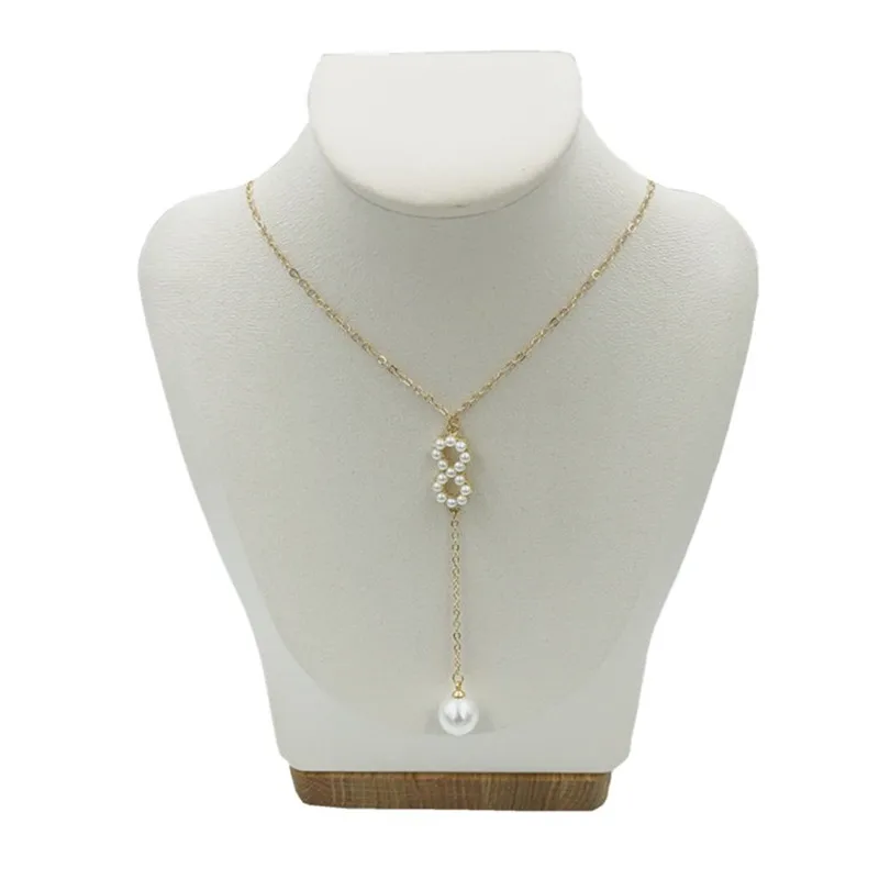 Популярное женское жемчужное ожерелье простая Мода Лидер продаж модные ожерелья