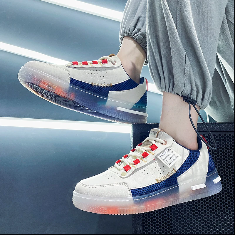 

New Casual Shoes Men's Sports Shoes Sneakers Men Breathable Brand Reflective Shoes Male Height Increasing Jogging Footwears 2021