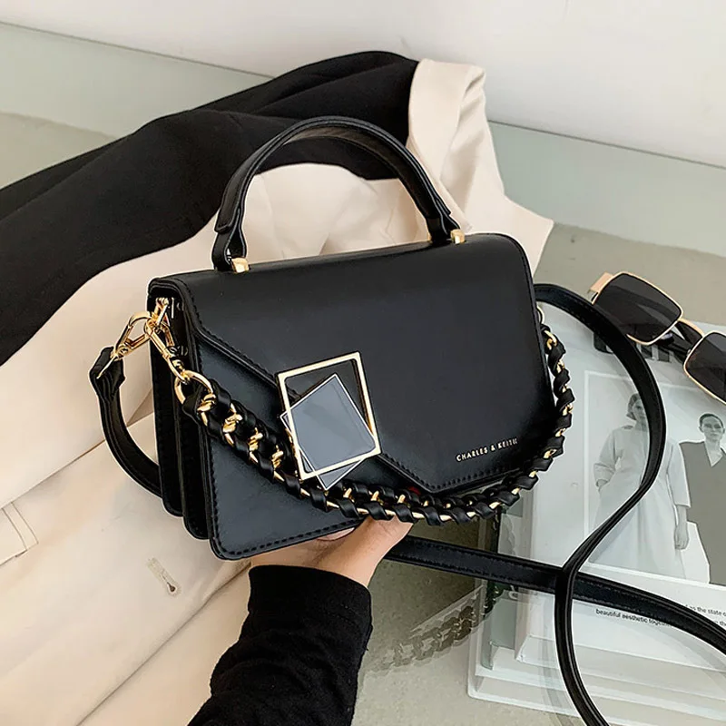

2021 New Chain Women Handbags Pu Leather Designer Shoulder Crossbody Bag And Purses Fashion Brand Women's Messenger Bag Hand Bag