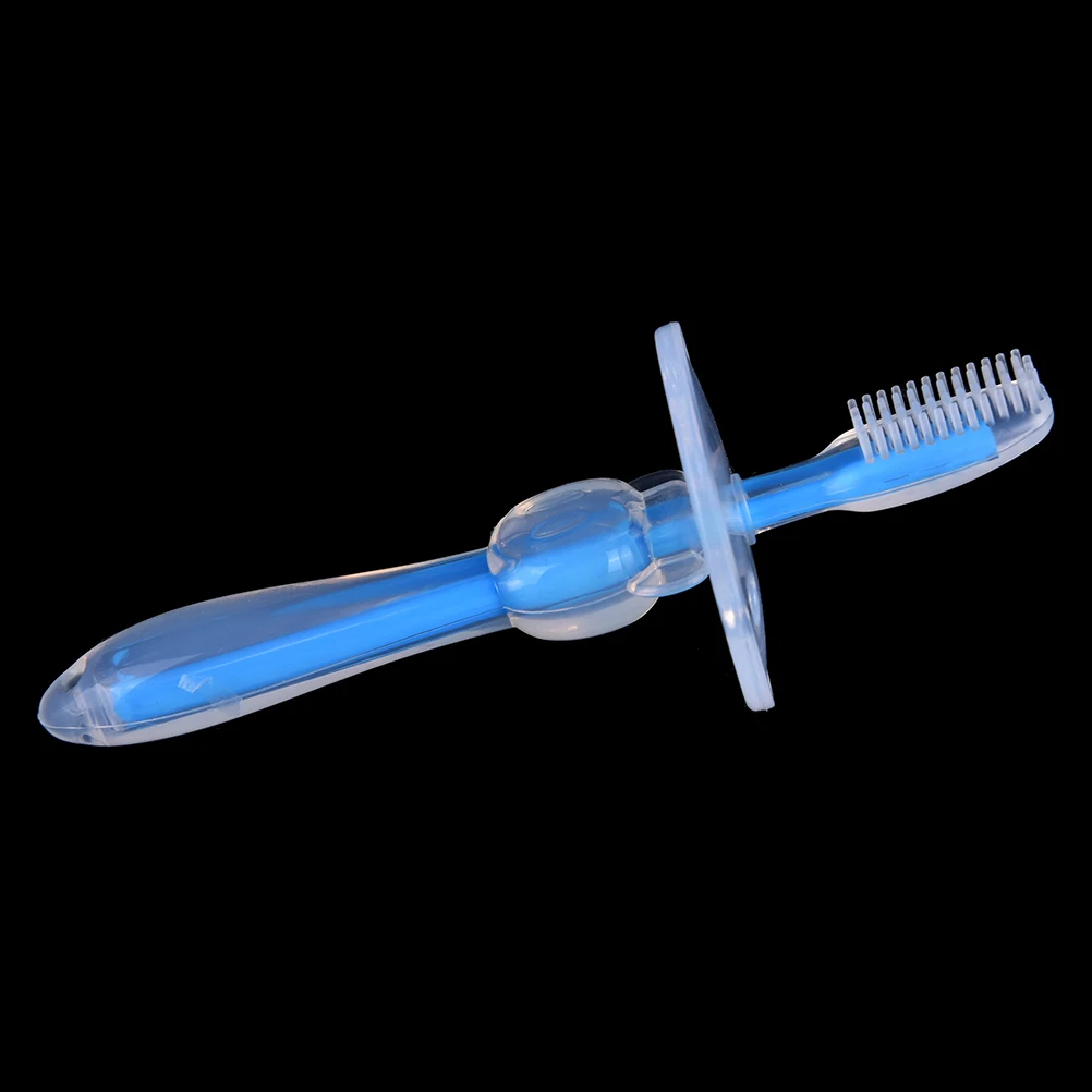 1pce silicona ni&ntilde;os mordedor de entrenamiento cepillos de dientes cepillo de dientes herramienta de cepillo para reci&eacute;n nacido-4