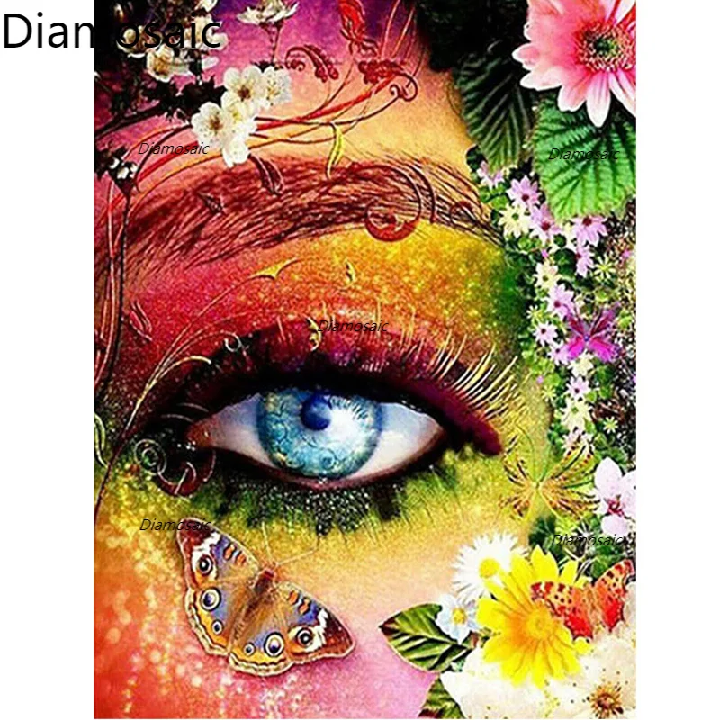 

Diamosaic Diy Diamond Painting Full Round Square Drill Picture Crying Eyes Embroidery Anime Cross Stitch Kits Paiting By Numbers