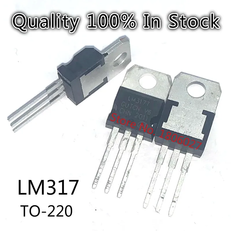 

10 шт./лот LM317 регулируемый линейный регулятор LM317T 1,2-37V TO-220