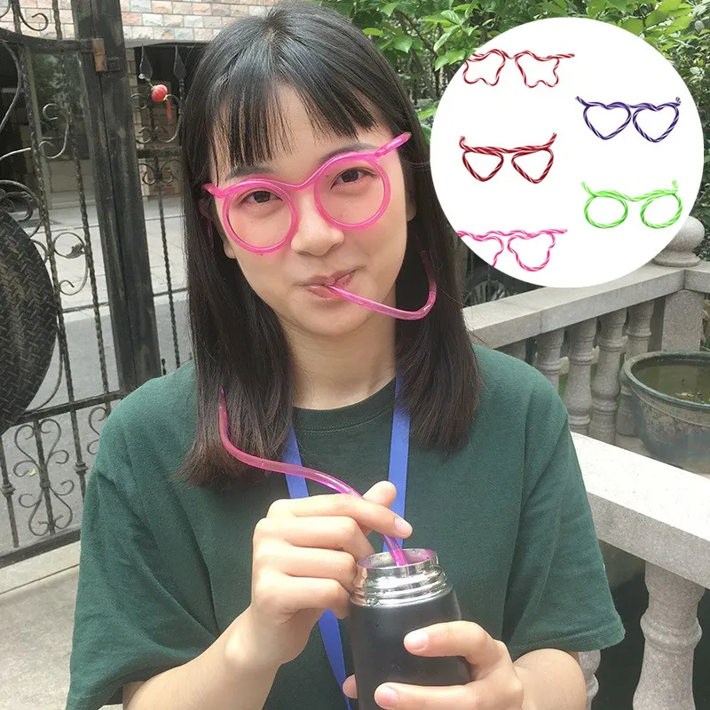 

1 шт. забавные мягкие пластиковые трубочки, гибкие трубочки для напитков, Детская новинка, странная игрушка