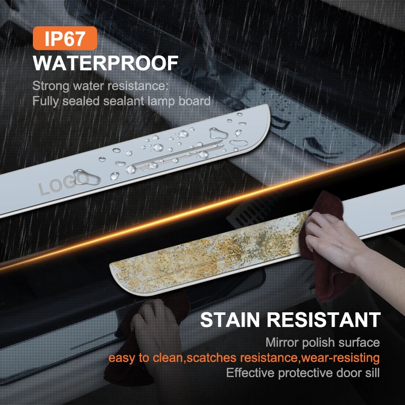 Светодиодный порог для двери перемещенный динамический Honda ACCORD IV 1989-1993 акриловые