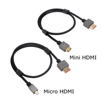 8k od 3 8mm super soft micro hdmi compatible mini hdmi compatible 2 1 version male thin cable hd light weight portable