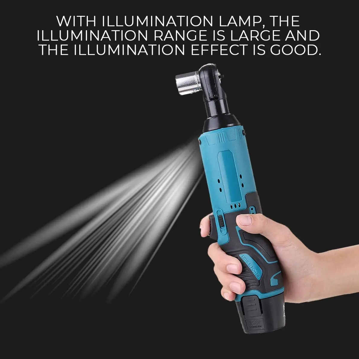 

35Nm Cordless Electric Wrench Angle Drill Screwdriver 2 battery 12V-48V 3/8 Ratchet Wrench to Removal Screw Nut Car Repair Tool