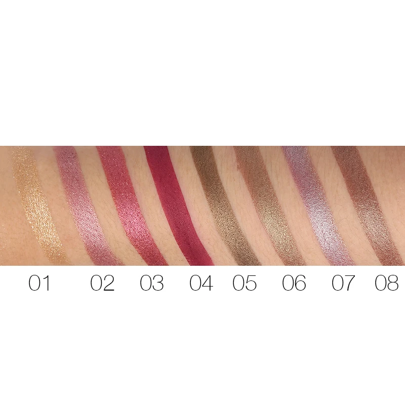 UCANBE брендовые жидкие тени для век палитра макияжа мерцающие блестящие красота