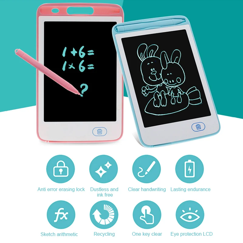 6.5in Kid Graphics Tablet Electronics Drawing Handwriting Erasable Smart LCD Board New Design Kids Toys Gift | Игрушки и хобби