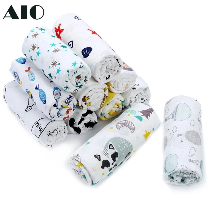 

Муслиновая пеленка для новорожденных, мягкое Двухслойное одеяло из 100% хлопка, ткань для кормления, полотенце, шарф