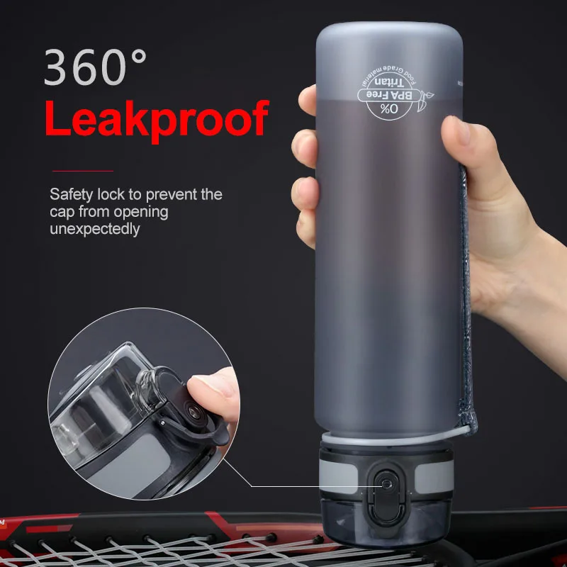 Спортивная бутылка для воды 400-1000 мл Пластик спортивные Прямые шейкер напитков