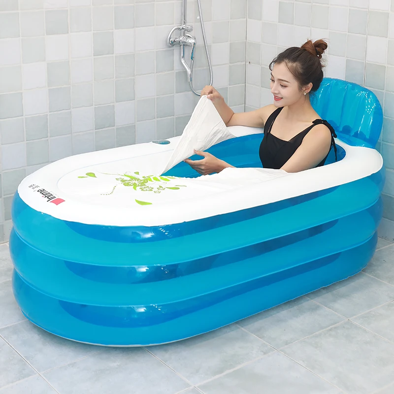 

Eco Friendly Foldable Bathtub Adults Thickened Portable Bathtub Home Use Baby Inflatable Hot Tub Spa Banheira Bathroom Products