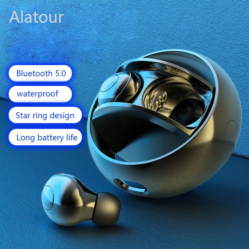 

Bluetooth Headset Sports earphone headphone Bluetooth 5.0 Star Ring Charging Box 9D Waterproof Stereo Mini Wireless