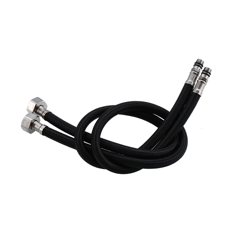 MTTUZK 304 нержавеющая сталь G1/2 &quotЧерный Гибкий Смеситель для холодной и горячей