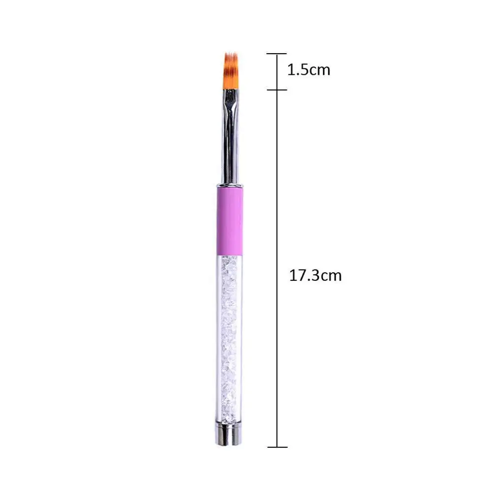 

White Diamond Nail Pen Nail Art Brush Acrylic Polish Brush Pen Carving Handle Rhinestone Tips Brush Tools Nail Manicure Too R5P2