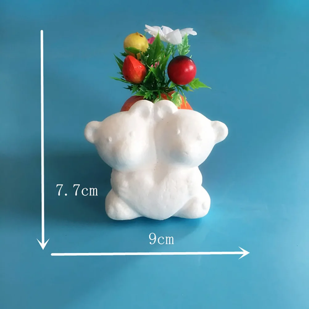 2 шт. пенополистирол пенопласт шар розовый медведь белый для рукоделия вечерние