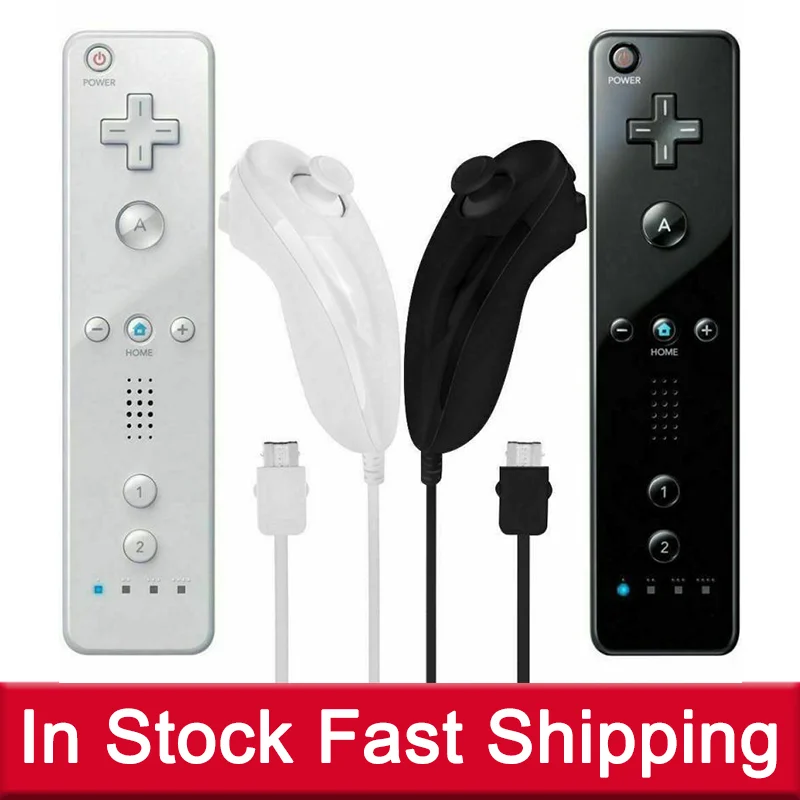 2 в 1 беспроводной Bluetooth-геймпад для Nintendo Wii | Электроника