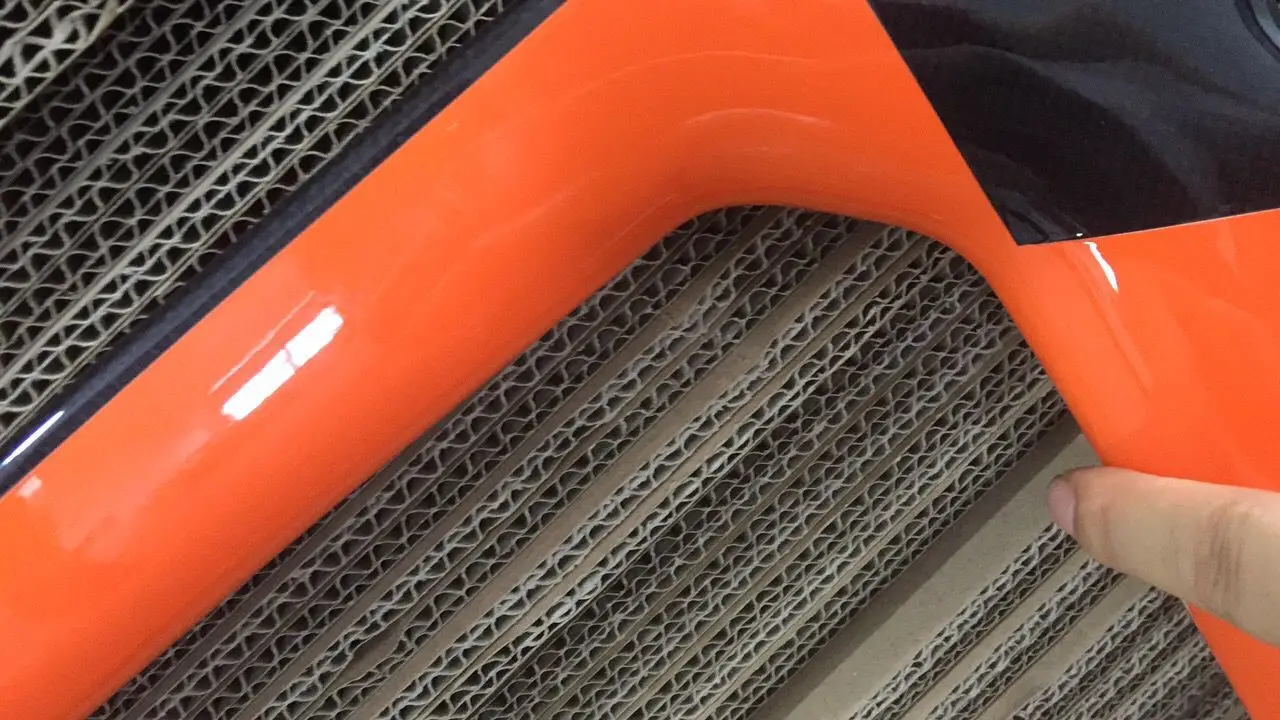 

2021 F style carbon bike frame orange black color disc cycling frameset 1k glossy asymmetric F series bicycle frames 50-55cm