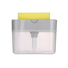 Диспенсер для мыла с губкой, Ручной пресс, контейнер для чистки жидкости, ручной инструмент для кухни