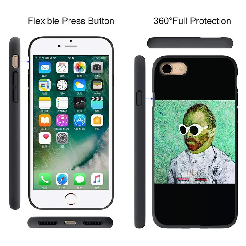 Ван Гог чехол для телефона OPPO Рино 2 Z A37 A83 A75 A77 A57 A53 A33 A59 F3 F5 F7 A1 A3 A1K A5 A9 2020 матовый из