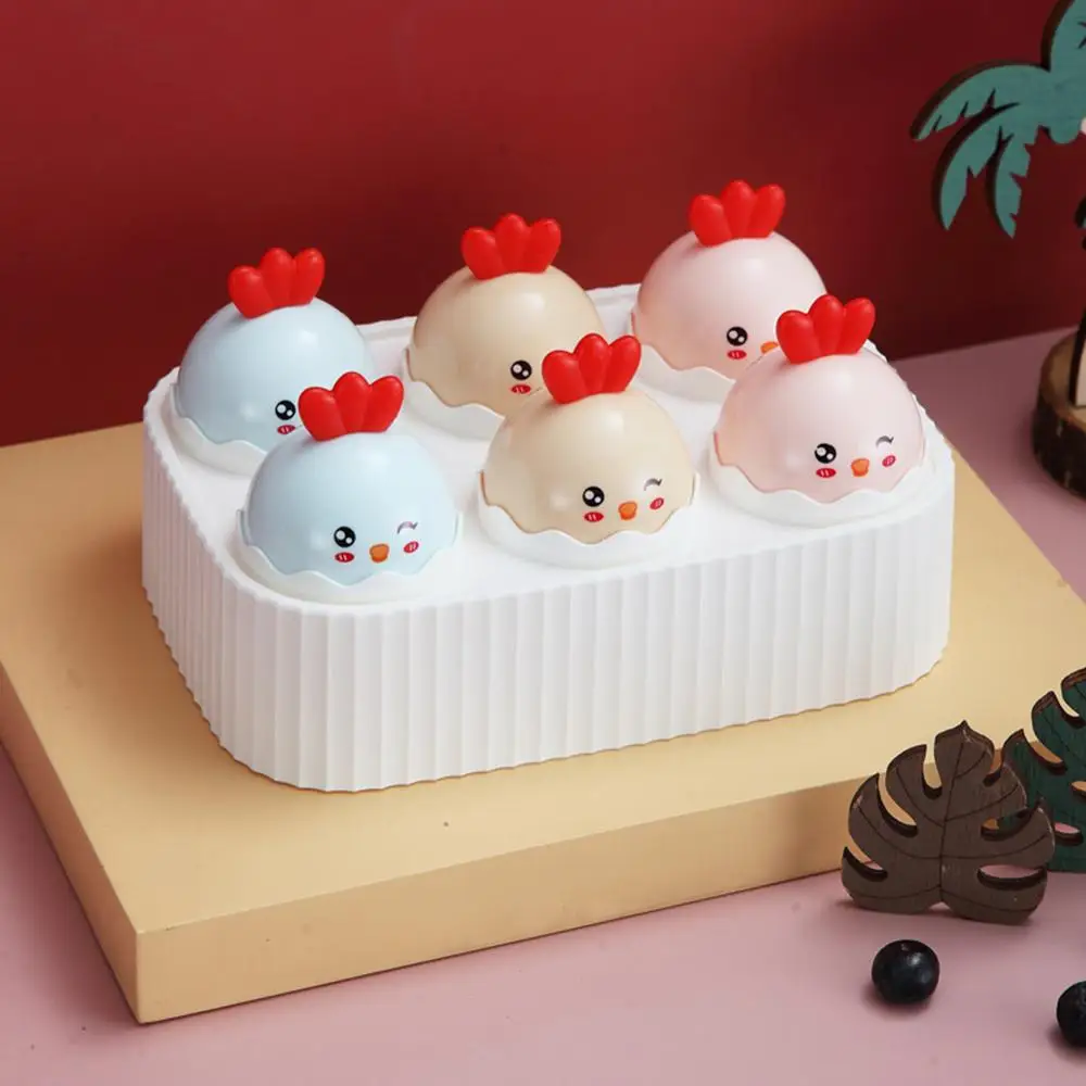 

2020NEW Cute Ice Cream Mould Maker 6 Funnels with Built-in Lid Plastic Ice Maker