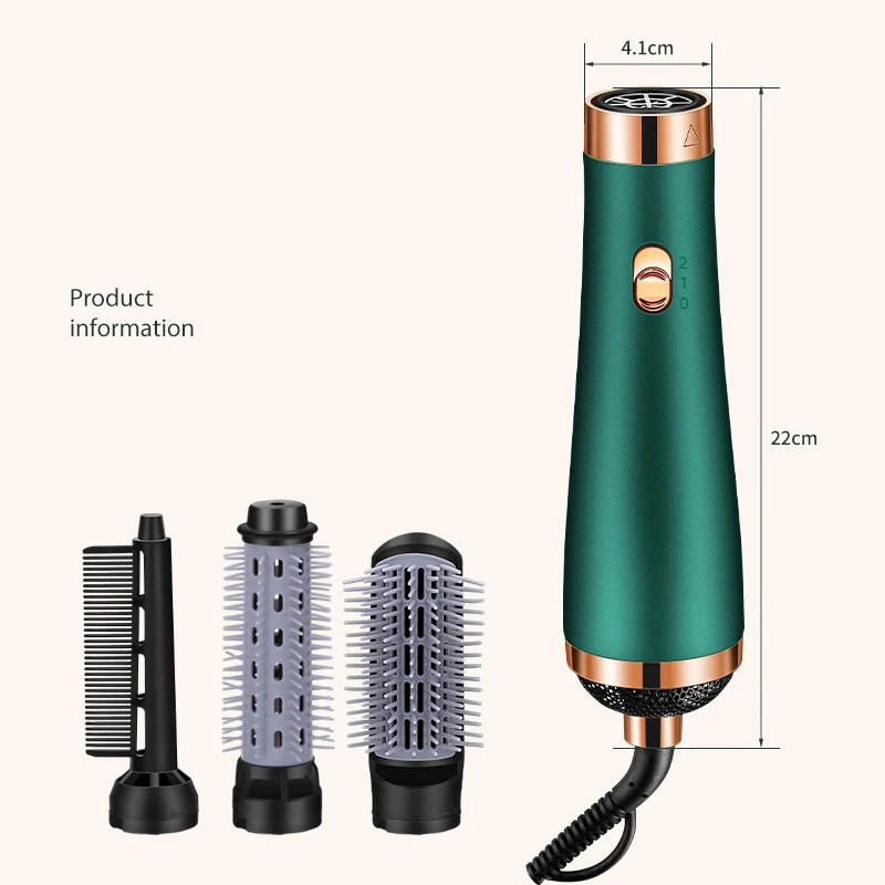 

3 in 1 Professional Electric Hair Dryer Straightener Brush Hair Curling Iron Electric Hot Comb Beard Straightener Styling Tools