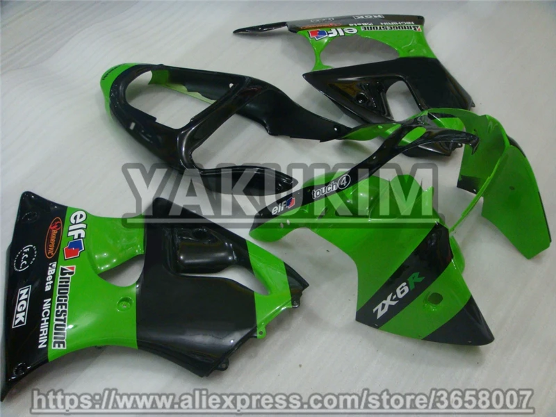 YAKUKIM ABS комплекты обтекателей для Kawasaki NINJA ZX 6R 00 02 год 2000 2001 2002 ZX6R 01 обтекатель