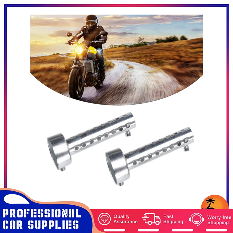 

2pcs Muffler Silver Insert Baffle Silencer Iron material DB Killer For Motorcycle Diameter 1.85-1.88 Inches Exhaust Pipe