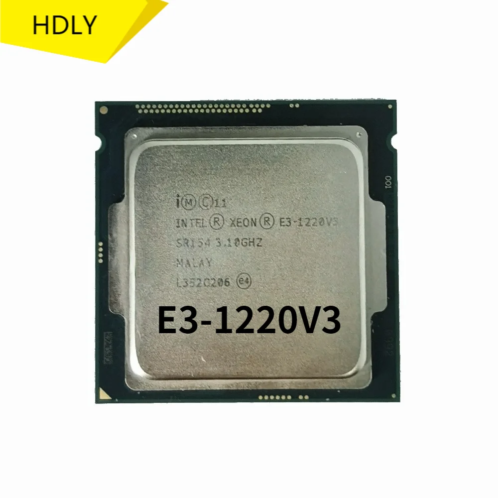 

used Intel Xeon E3 1220 V3 3.1GHz 8MB 4 Core SR154 LGA 1150 CPU Processor E3-1220V3