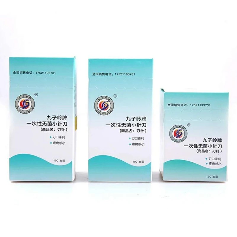 Новый многоразмерный Нож 100 шт./лот с алюминиевой ручкой игла одноразовый