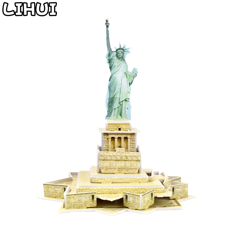 Статуя Свободы 3D головоломка бумага собранная DIY модель игрушки для детей игра
