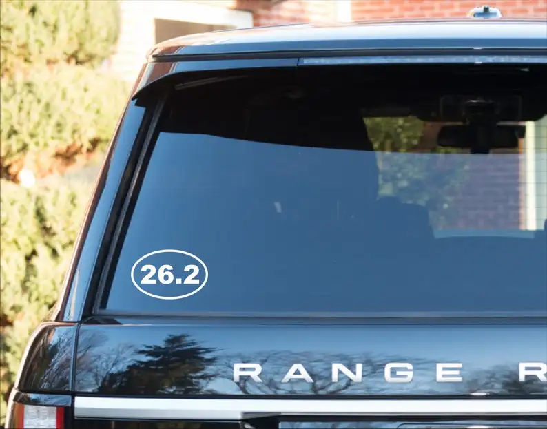 Черный/серебряный 26 2 Бегун виниловая Стикеры автомобиля трафарет