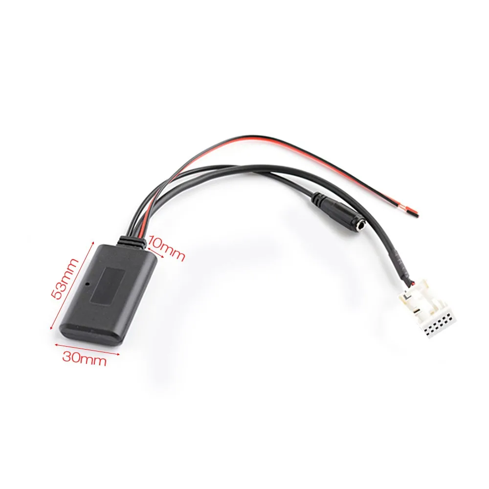 Автомобильный AUX аудио адаптер BT с микрофоном Hands Free телефонный звонок Замена Aux