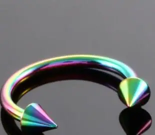 Нержавеющая сталь кольцо для пирсинга носа Подкова шип перегородка пирсинг