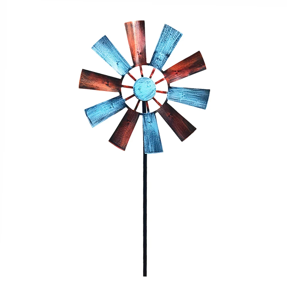 

Garden Windmill Wrought Iron 24*73cm Removable