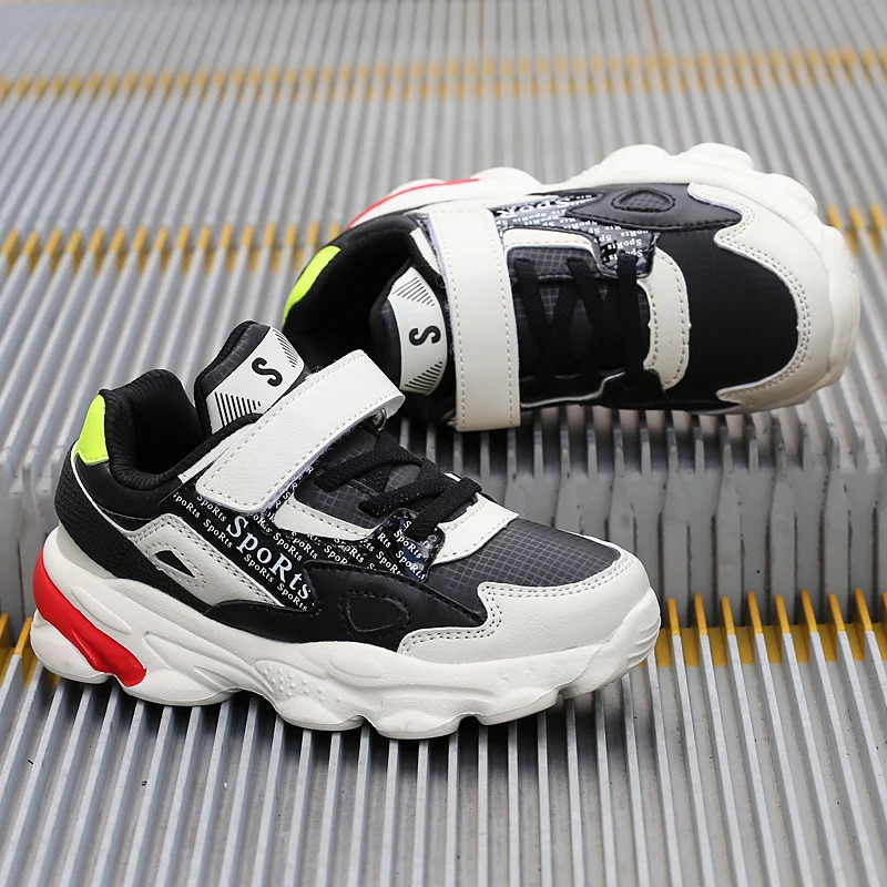 Зимние кроссовки детская обувь для мальчиков спортивная больших детей бега на