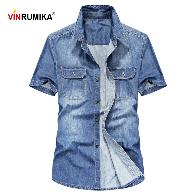 VINRUMIKA 2020 Летняя мужская мода в ковбойском стиле Повседневная брендовая светло