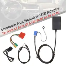 Car bluetooth Aux Handfree USB Adapter Music Audio Aux-in Cable For Audi A3 8L 8P A4 B5-B7 A6 4B A8 4D