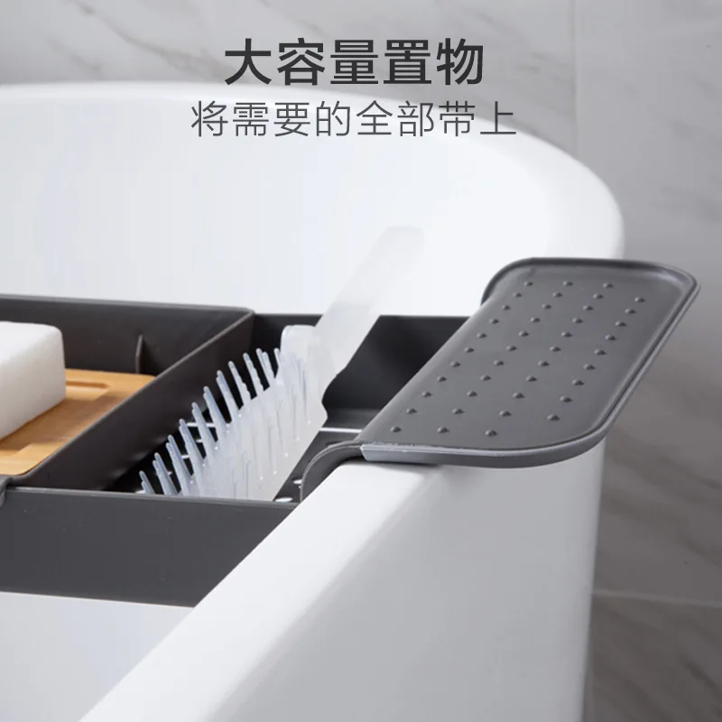 Ванна для хранения стойку Лоток полки душ Ванная комната инструменты полотенце