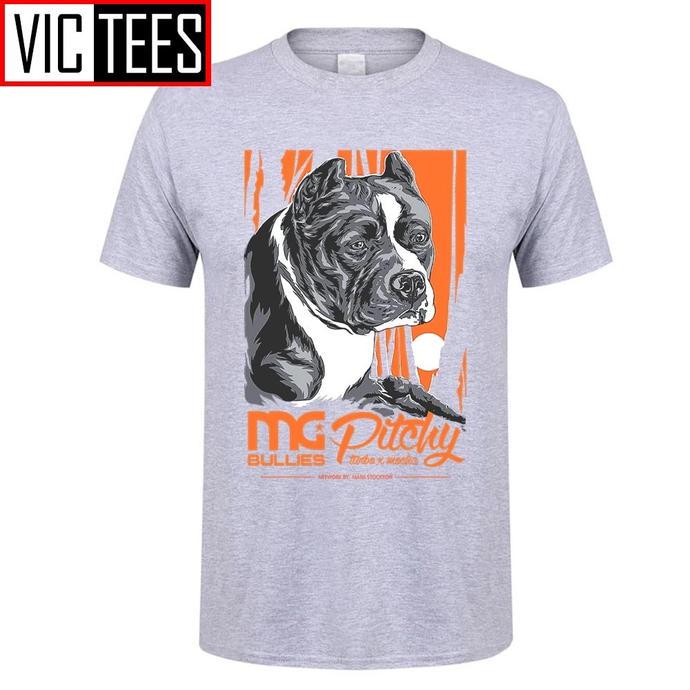 Мужская футболка для мужчин Американская с собаками из бычьей шерсти новинка 2017