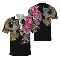 hawaii polo shirt japan mask 3d all over print polo shirt men for women short sleeve summer t shirt 01