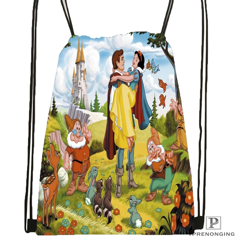 Пользовательские Белоснежка семь гномов @ 09 походная сумка на шнурке милый