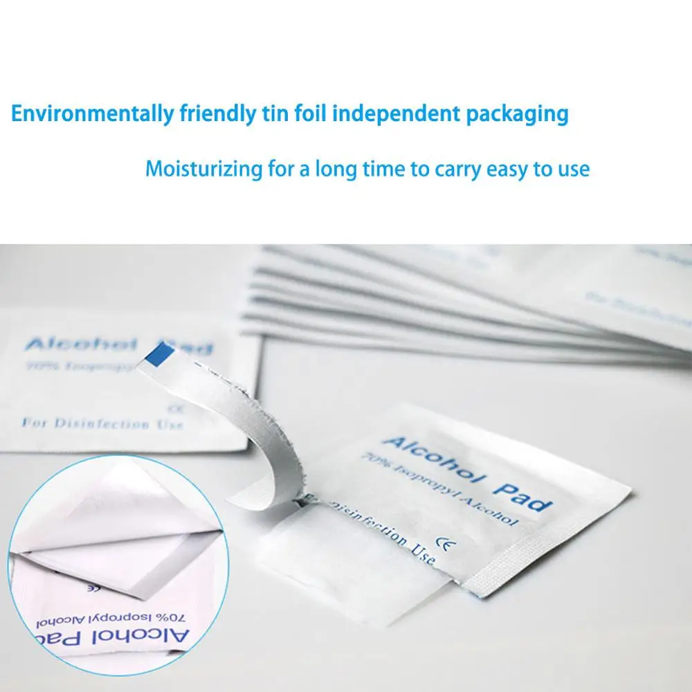 100 шт./кор. спиртовая салфетка дезинфицирующее устройство для очищения кожи