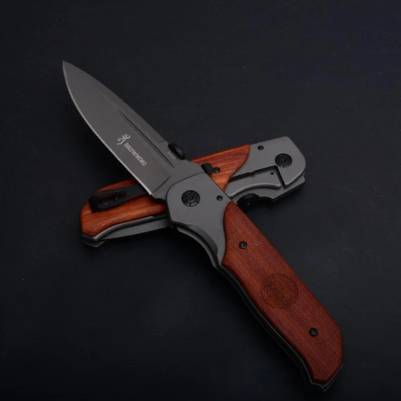 Бесплатная доставка складной нож Browning титановая поверхность палисандр ручка